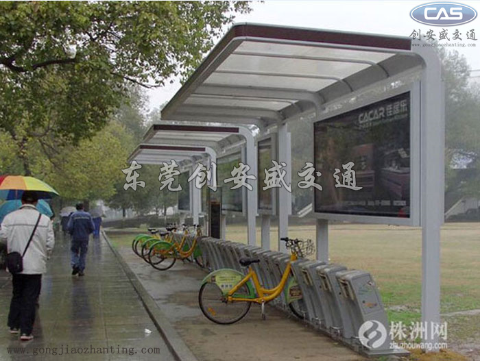 戶外自行車棚|公共自行車站點|小區(qū)公共自行車棚圖片