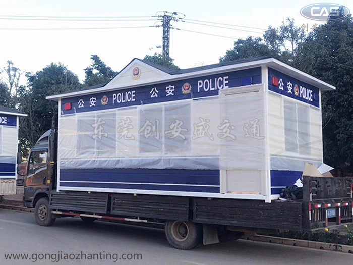 大型治安警務(wù)巡邏站執(zhí)勤亭-保安門衛(wèi)站崗?fù)み\輸需要注意那些問題？